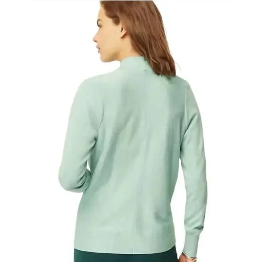 2/$30 J. Jill Wrap Sweater Lucite Heather Blue Green Size L